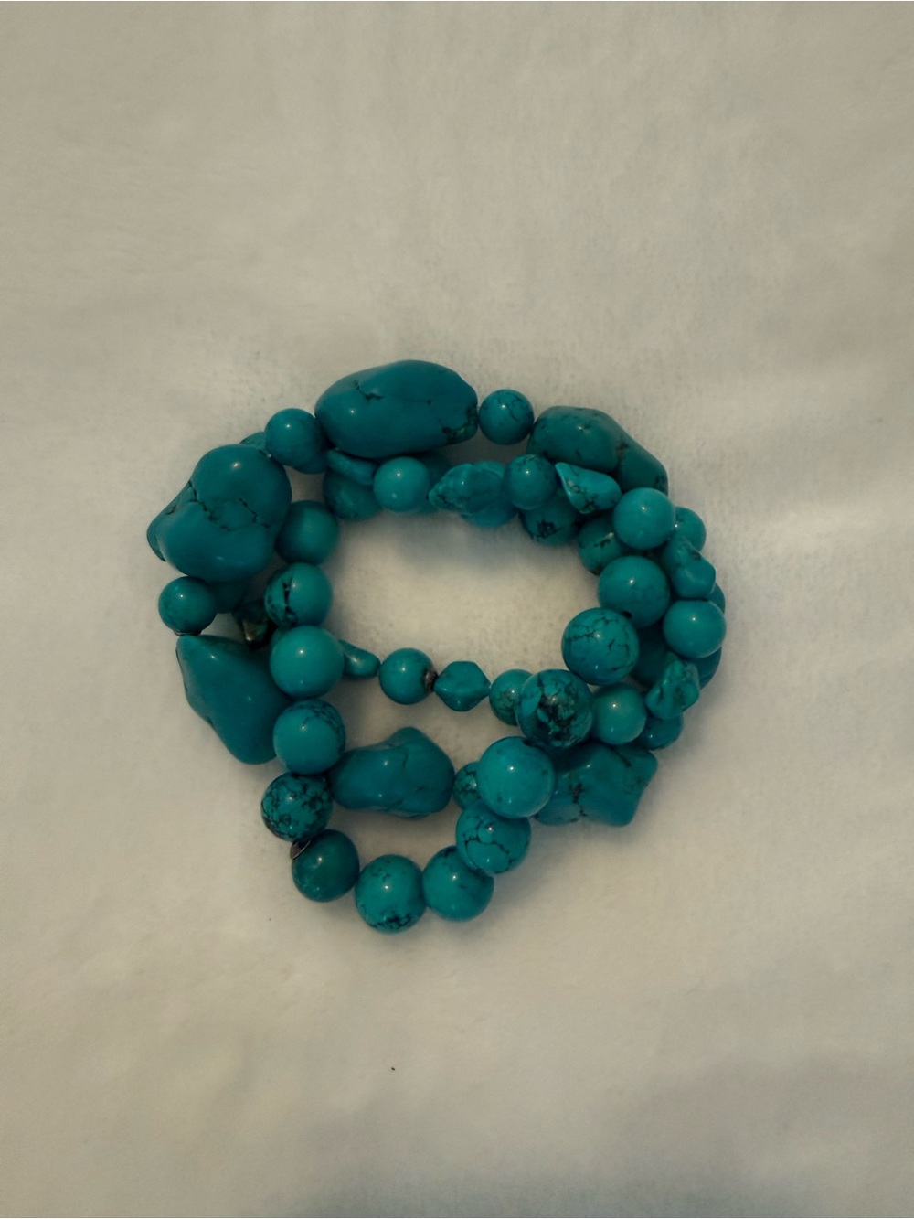 Nordstrom Turquoise Beaded Stretch Bracelet Set